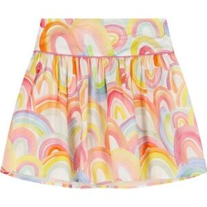 Stella McCartney Watercolor Rainbow Skirt